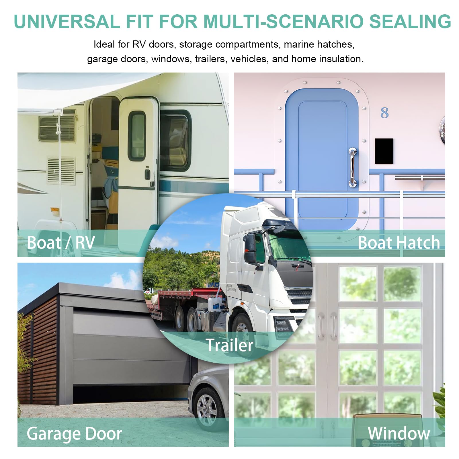 CMILAI truck and RV seal in-use demonstrates edge protection on caps and doors