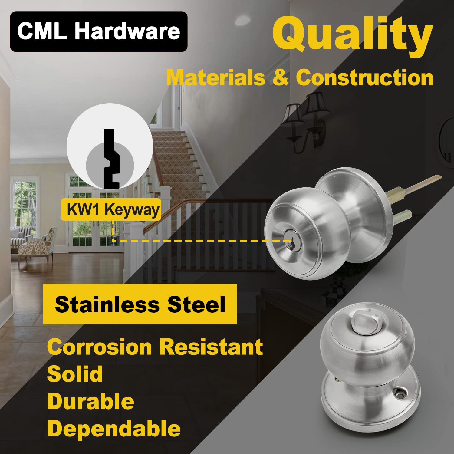CML Hardware 3-pack keyed alike assembly for multiple doors