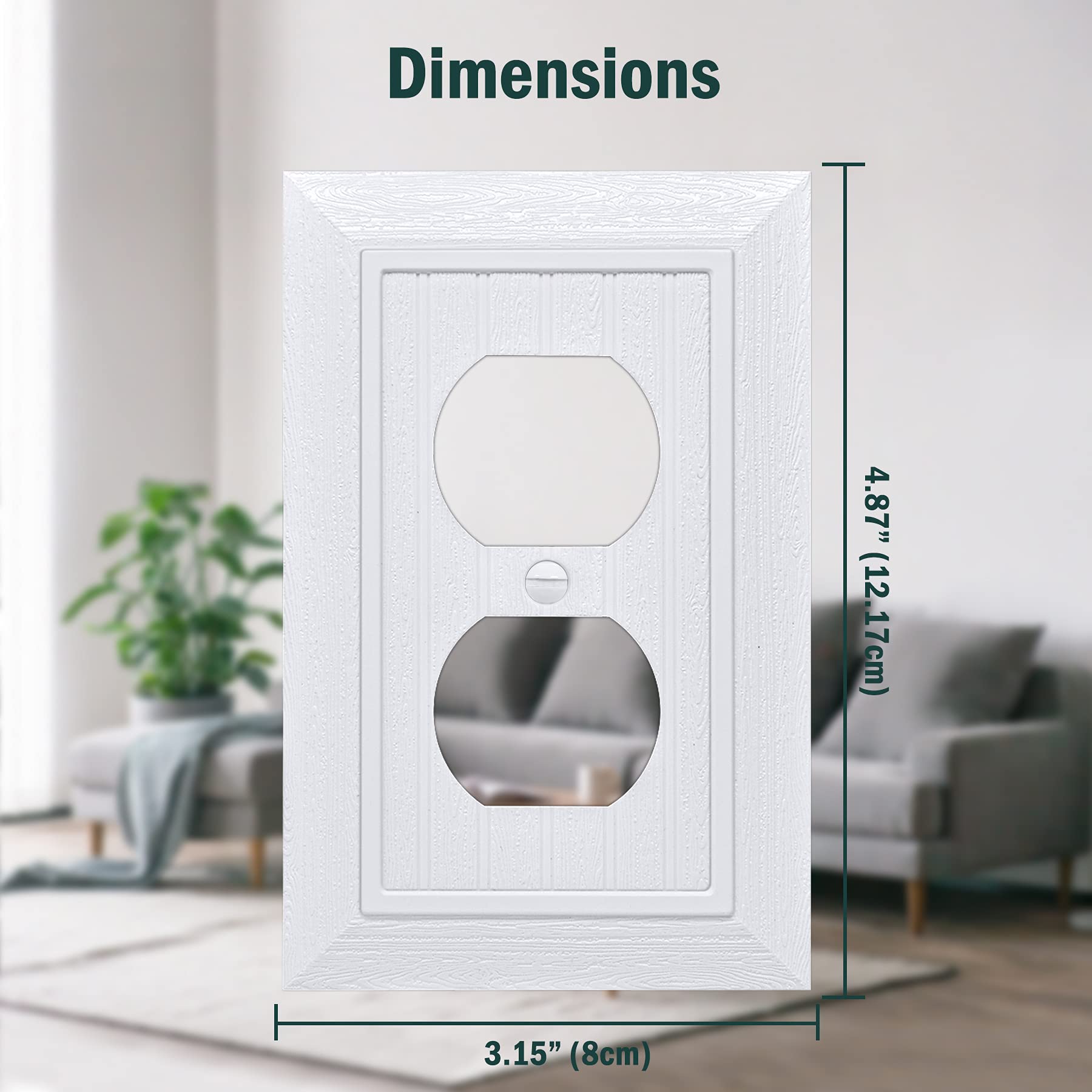 CML standard 3.15” x 4.87” size fits most installations.
