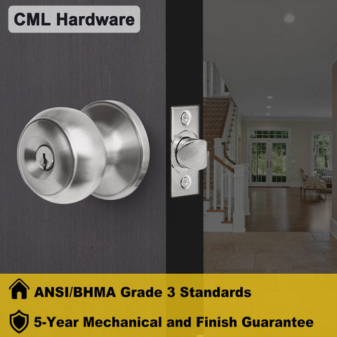 CML Hardware exterior door knob built to endure harsh environments