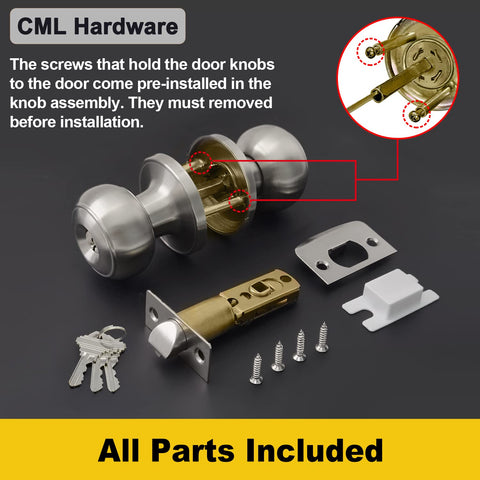 CML Hardware modern round ball handle design for high-traffic areas