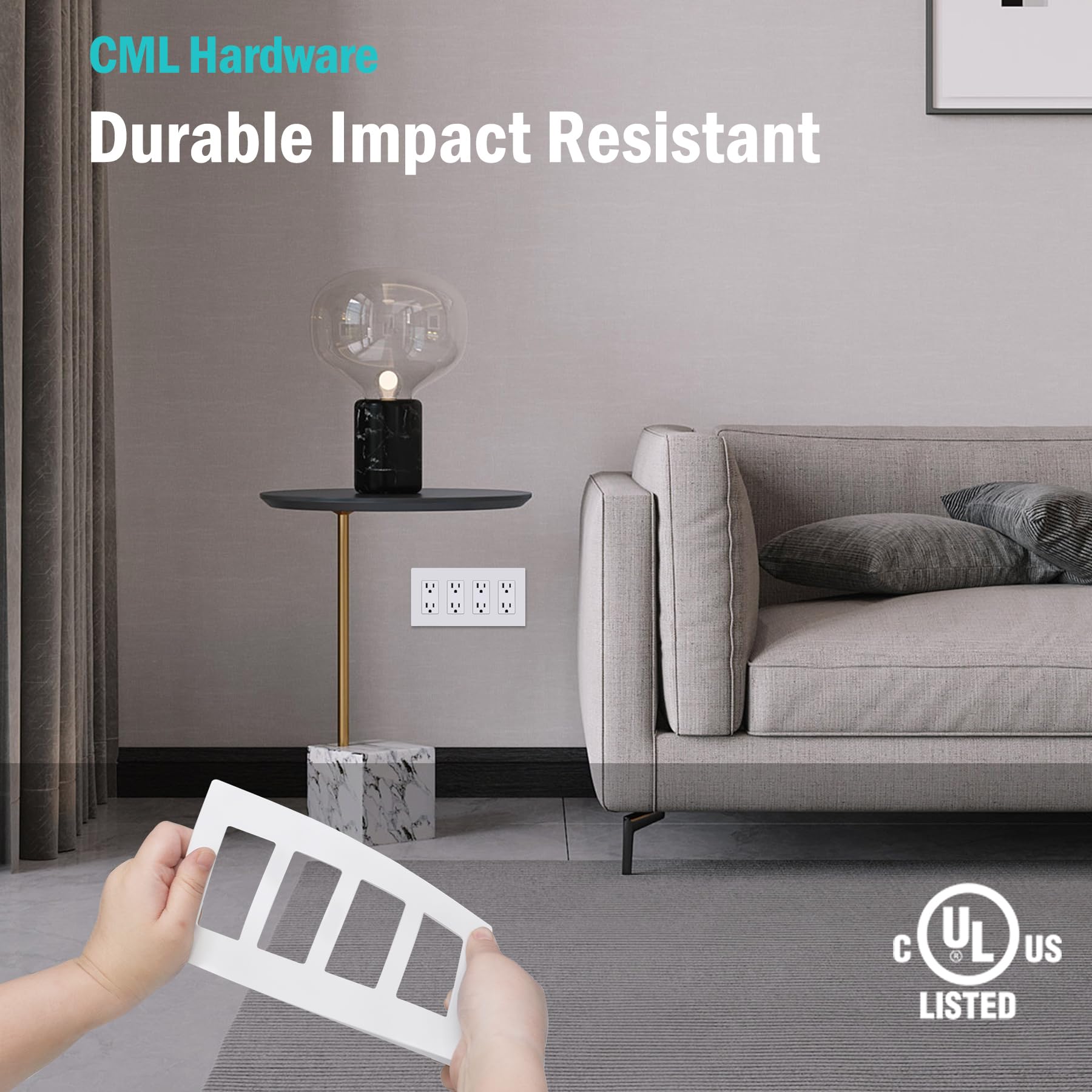 CML Hardware durable impact-resistant material resists chipping and fading in daily use
