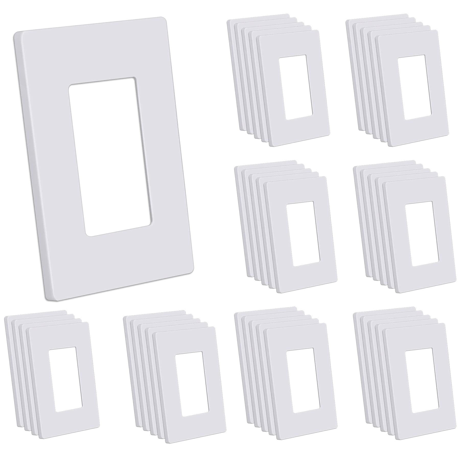 CML screwless wall plate close-up showing hidden screws for a seamless modern look