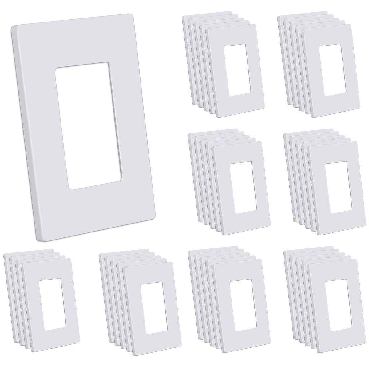 CML screwless wall plate close-up showing hidden screws for a seamless modern look