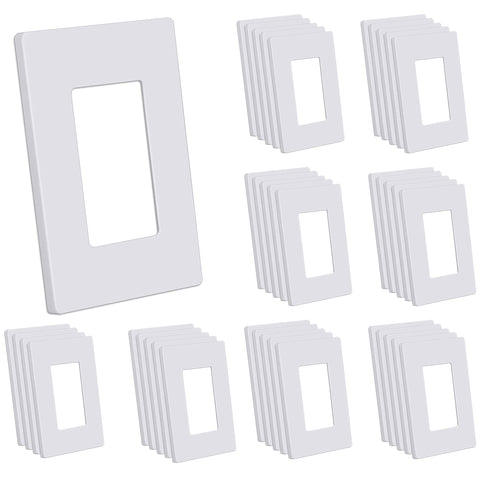 CML screwless wall plate close-up showing hidden screws for a seamless modern look