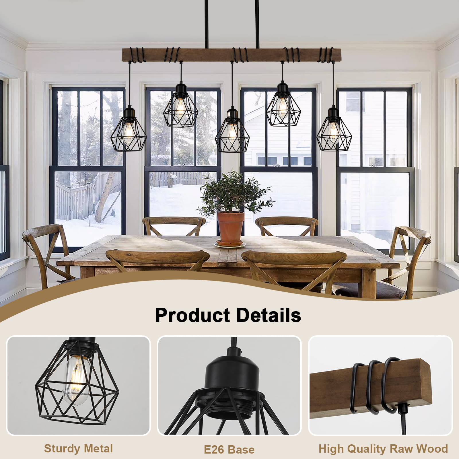 CmnVmn diamond metal shade kitchen light delivers softer, comfortable illumination