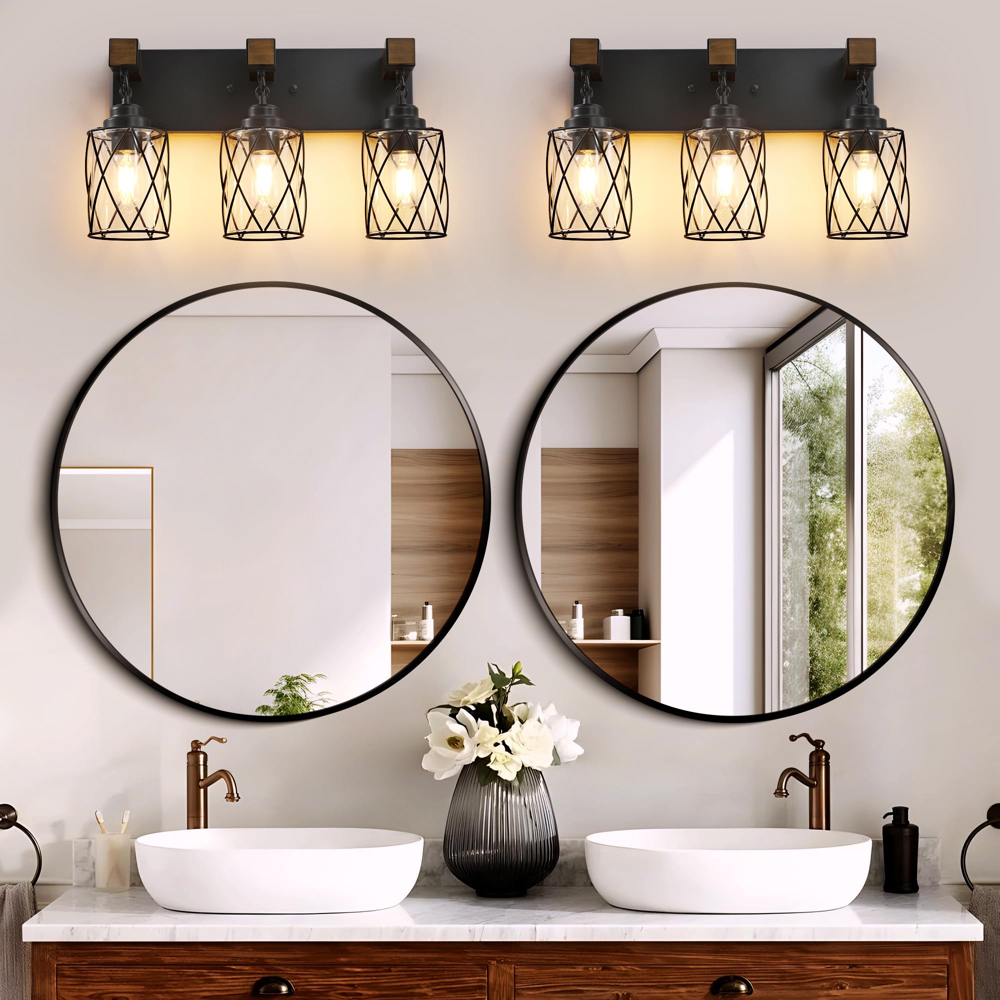 CmnVmn e26-socket bathroom light supports LED or Edison bulbs