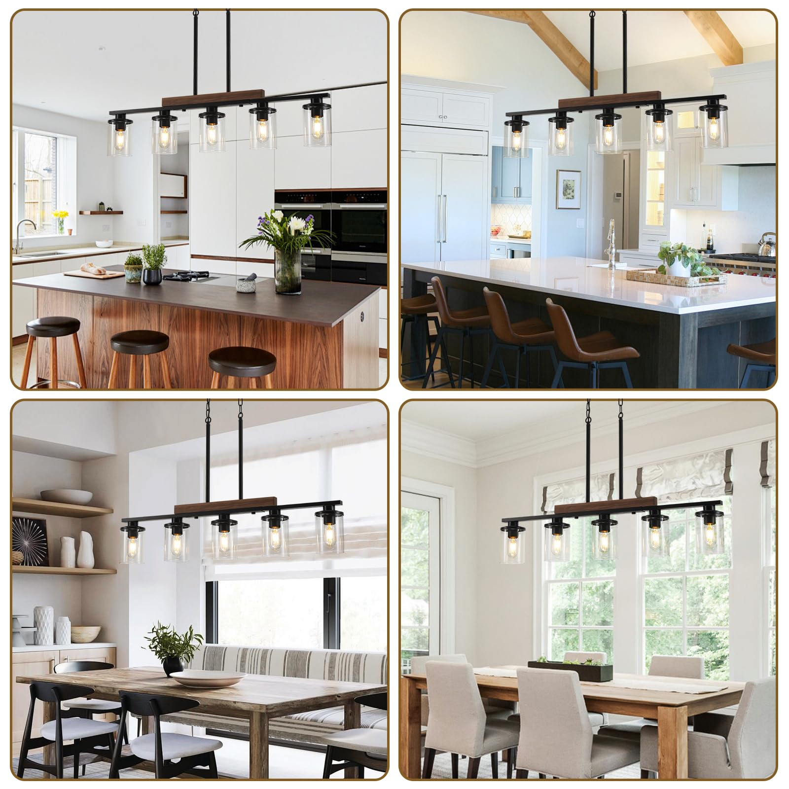 CmnVmn farmhouse-style lighting enhances dining rooms and restaurants