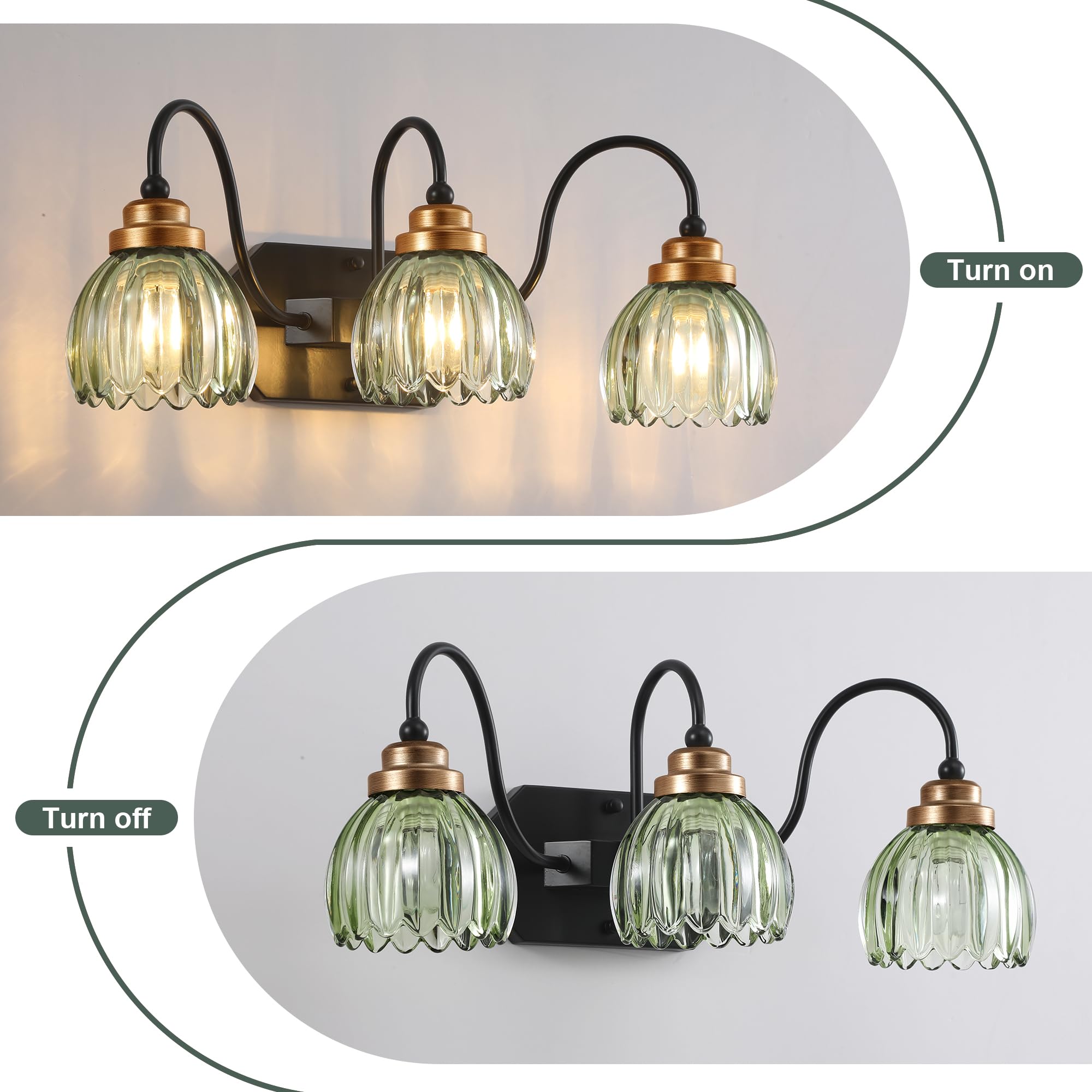 CmnVmn warm glow creates cozy ambiance in bathrooms or bedrooms.