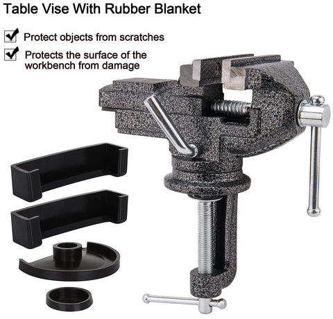 CMOOD table vise uses durable cast steel for long-lasting performance