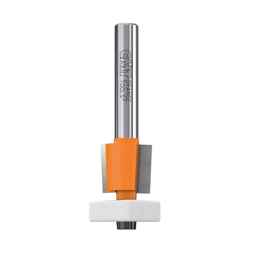 CMT Orange Tools 3-in-1 flush-trim bit for MDF and laminates delivers precise trimming.