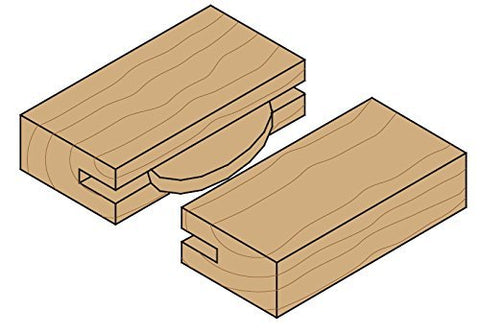 CMT orange-tools 4in blade mounted in a biscuit joiner for smooth cutting
