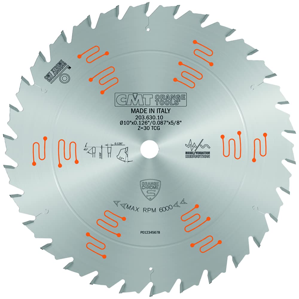 CMT Orange Tools glue line ripping blade 10in raising clean edge for plywood and wood stock
