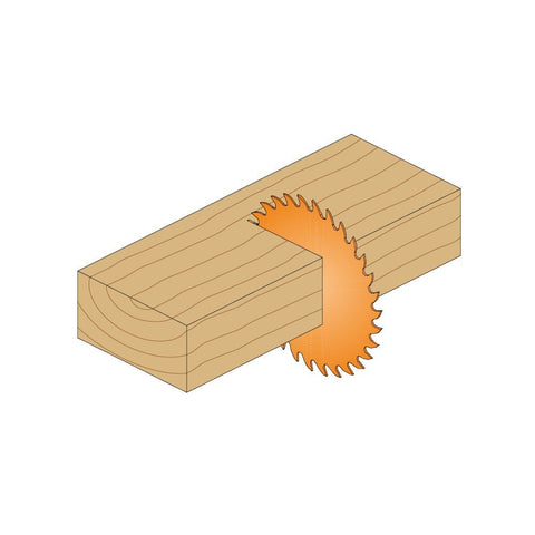 CMT ORANGE TOOLS triple-chip grind for smooth cuts in laminates and plywood