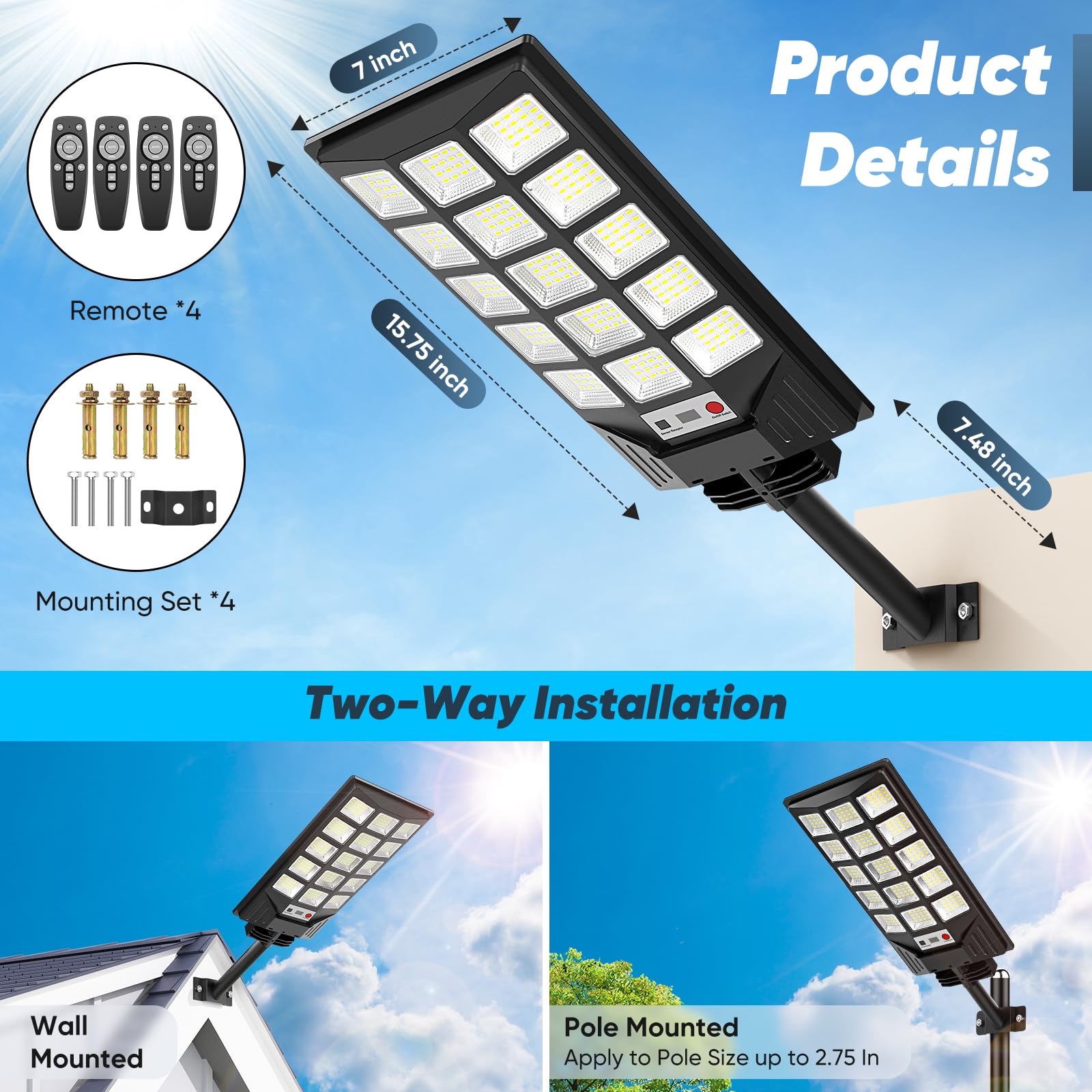 CNOIJUTS IP65-rated durability proof for harsh weather protection.