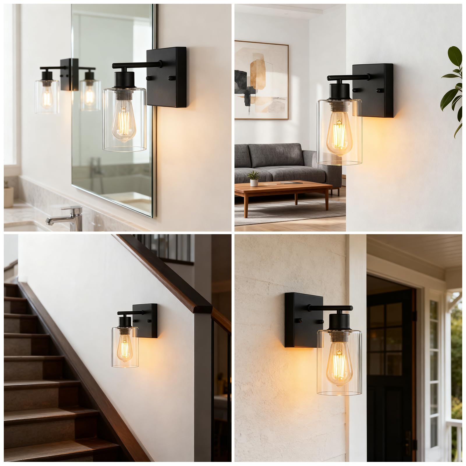 CNOIJUTS wall lights are easy to install and maintain for daily use