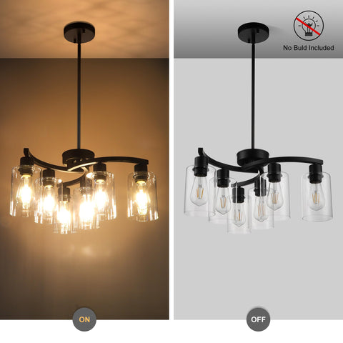 CNRATYE dimmable dining light supports mood lighting with compatible bulbs.