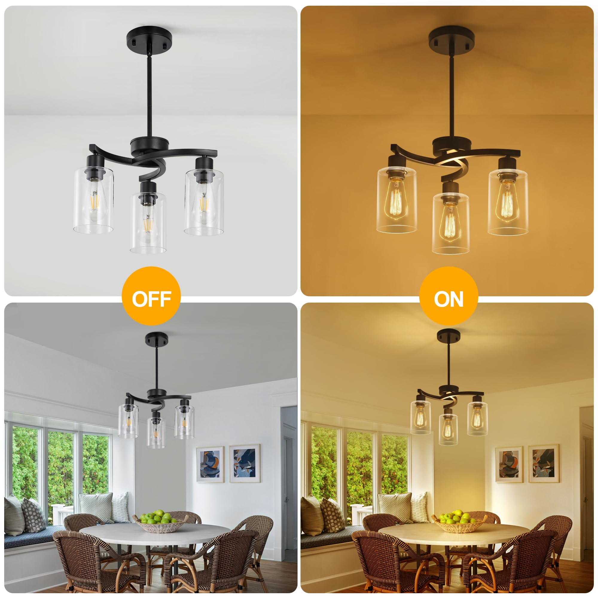 CNRATYE dimmable lighting supports mood-friendly brightness.