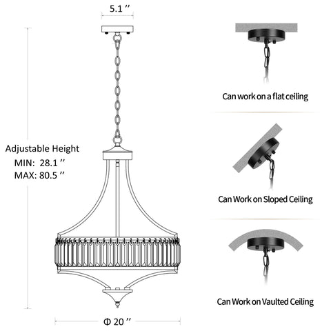 CNRATYE quick guide for easy hard-wiring installation of ceiling fixture