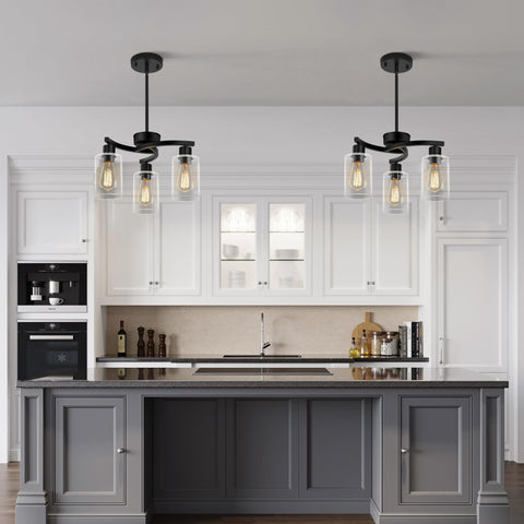 CNRATYE adjustable downrods enable easy height customization.