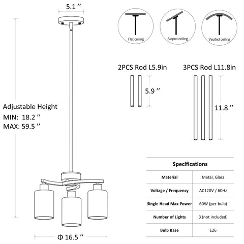 CNRATYE sloped-ceiling compatible design for versatile installation.