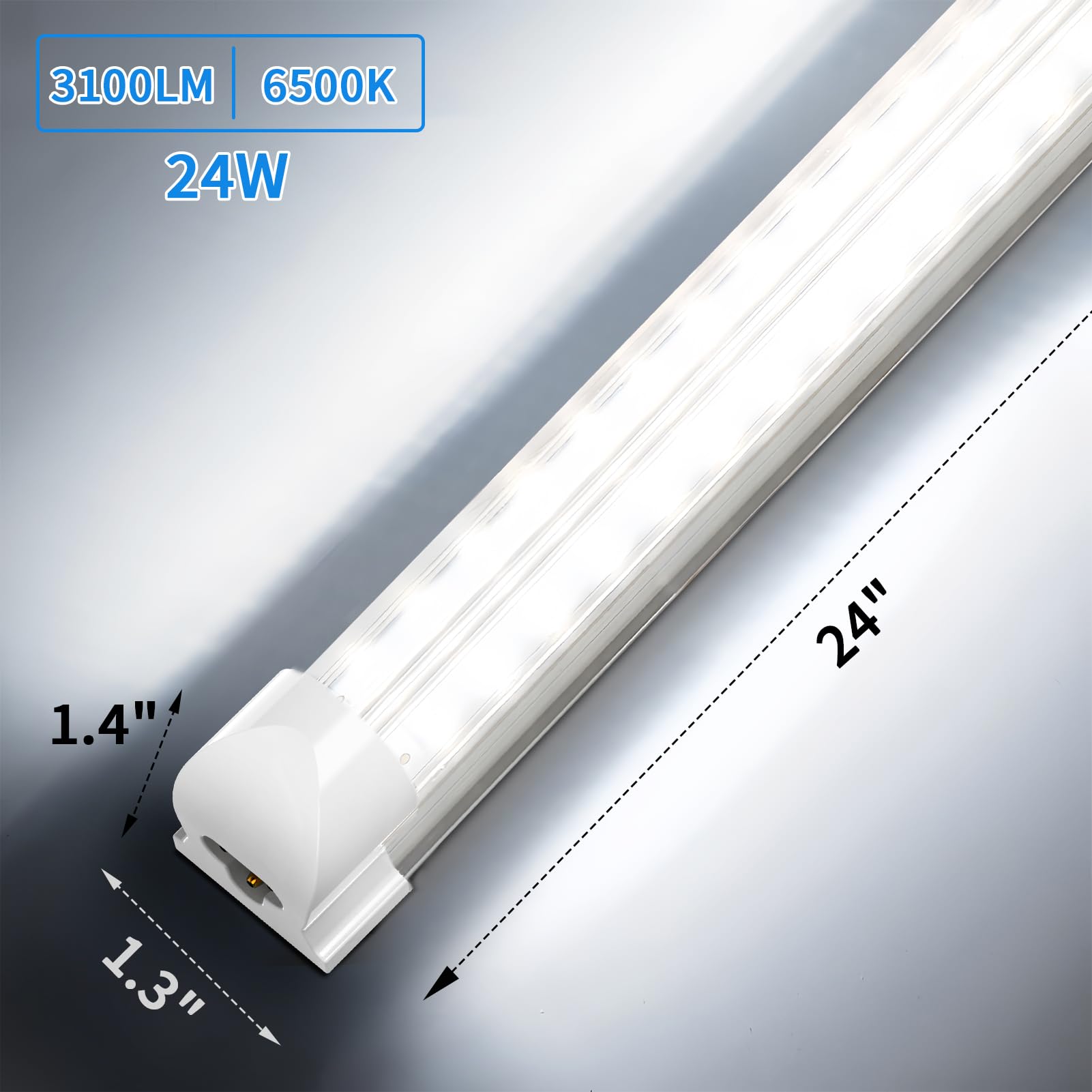 CNSUNWAY 2FT shop light delivers 3600+ lumens for bright, precise tasks.