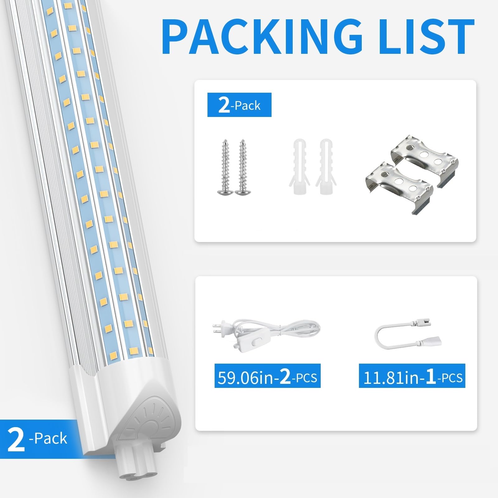 CNSUNWAY 2FT light ideal for garages and workbenches.