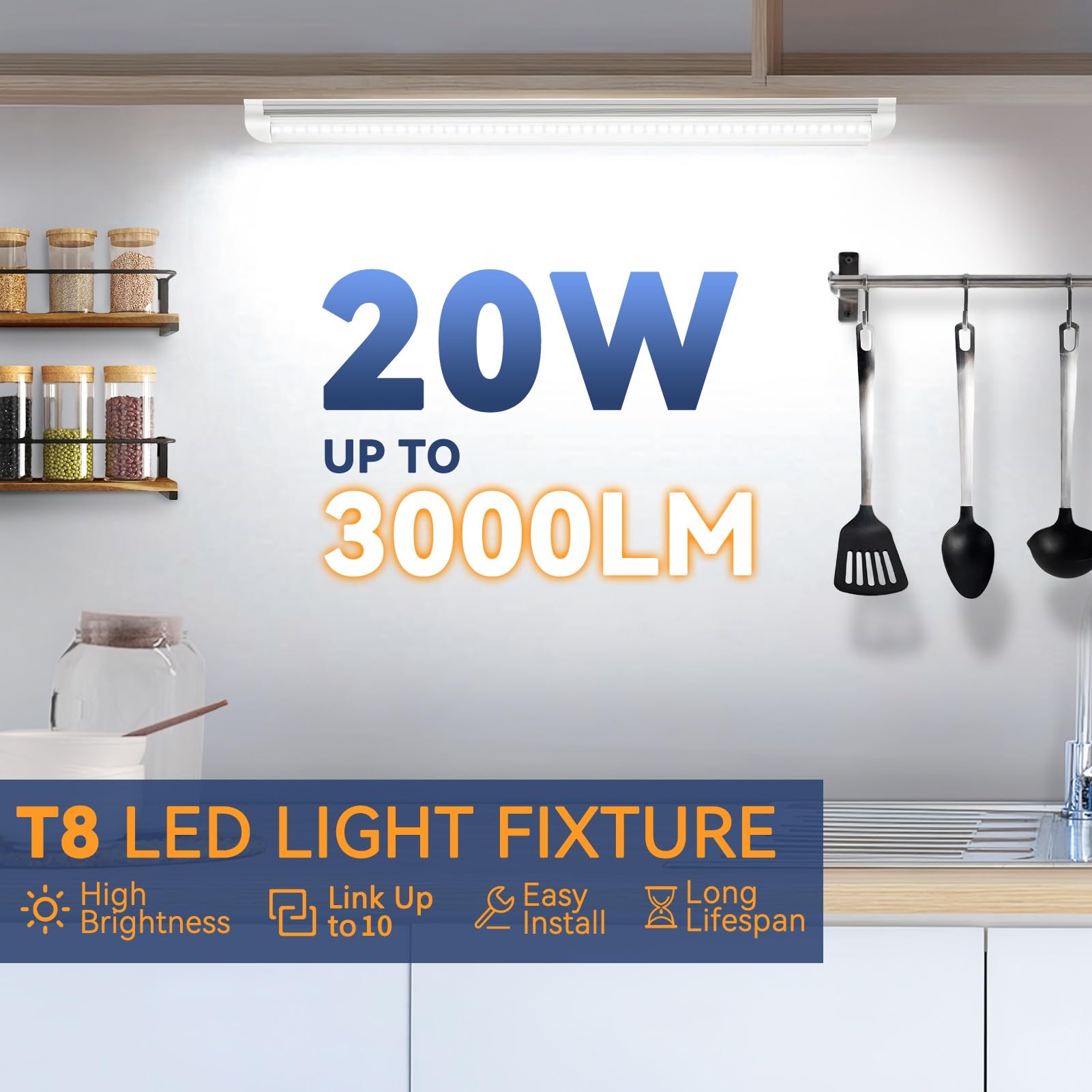 CNSUNWAY Lighting 2-pack connectable cables enable scalable installations in shops and kitchens