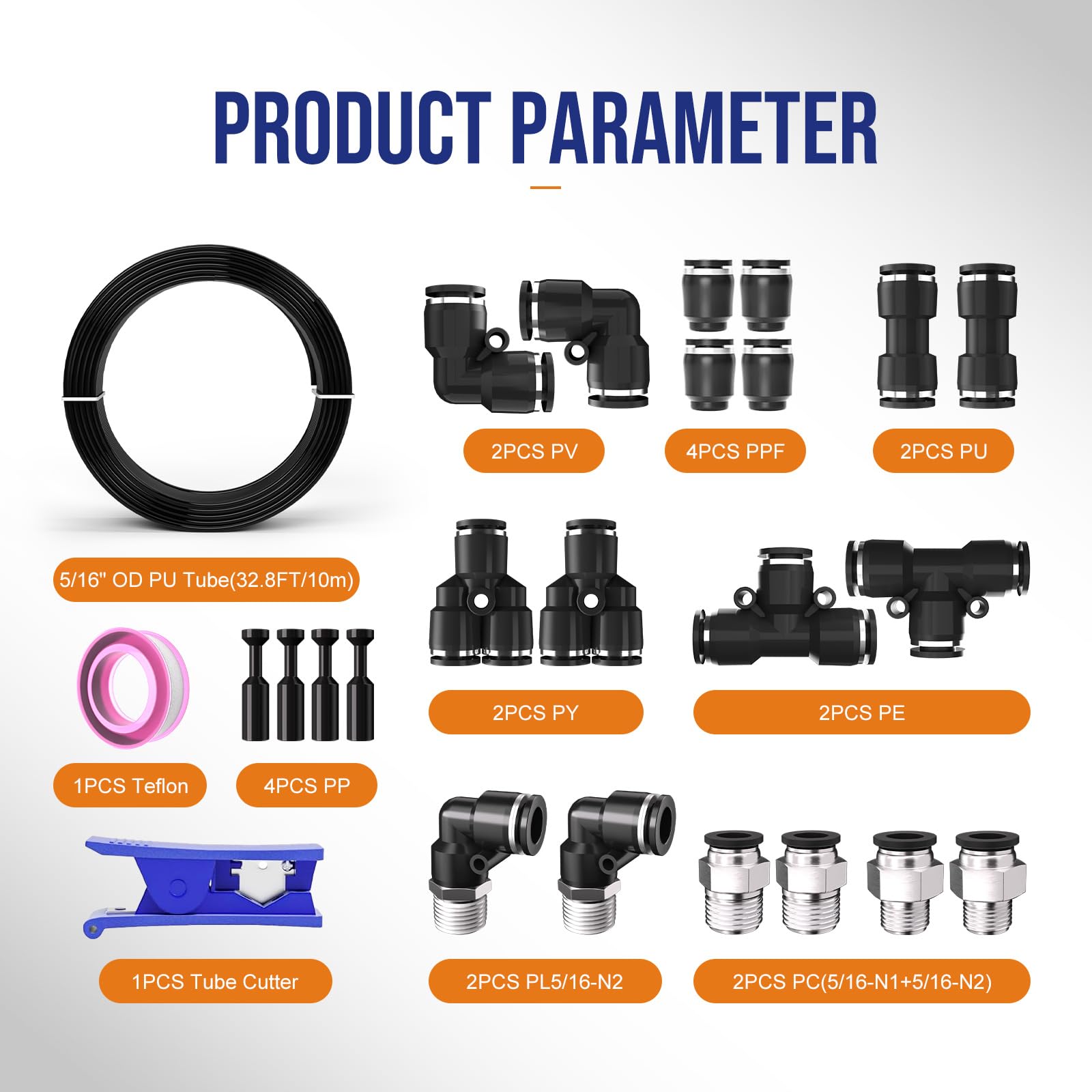 CNZG PNEU 5/16-1/4 NPT adapters for secure connections