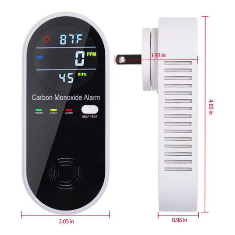 Compact 3-in-1 CO detector designed for travel and on-the-go safety