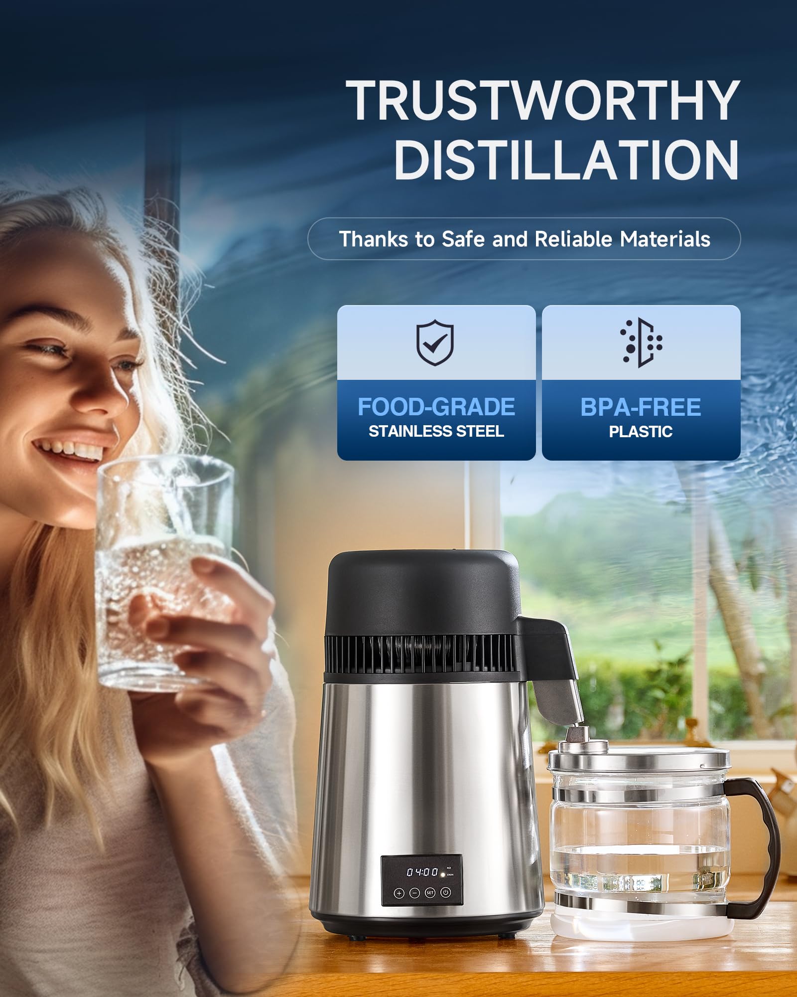 CO-Z 304 stainless steel body demonstrates durable, corrosion-resistant construction