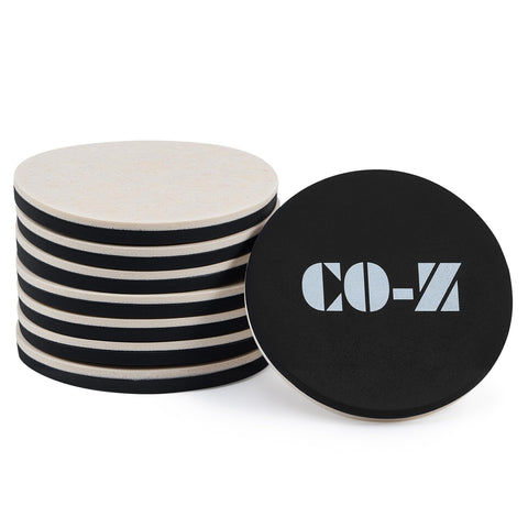 CO-Z 8pc felt furniture sliders under hardwood floor protectors for smooth movement