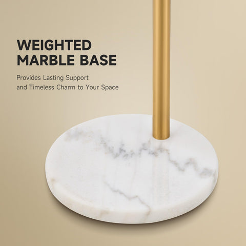 CO-Z brushed gold arc complements modern and transitional decor.