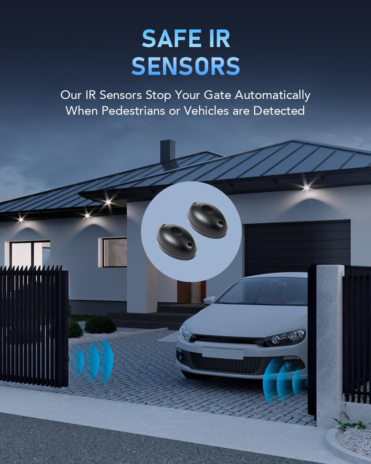 CO-Z frequency encryption protects remotes from spoofing during use.