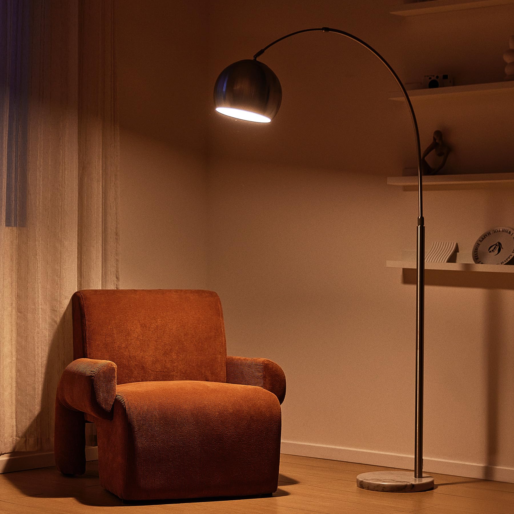 CO-Z solid metal and marble construction ensures lasting brightness.