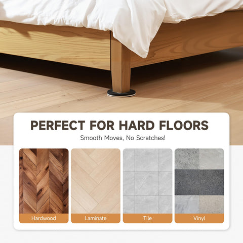 CO-Z reusable felt furniture pads prevent scratches during rearrangements