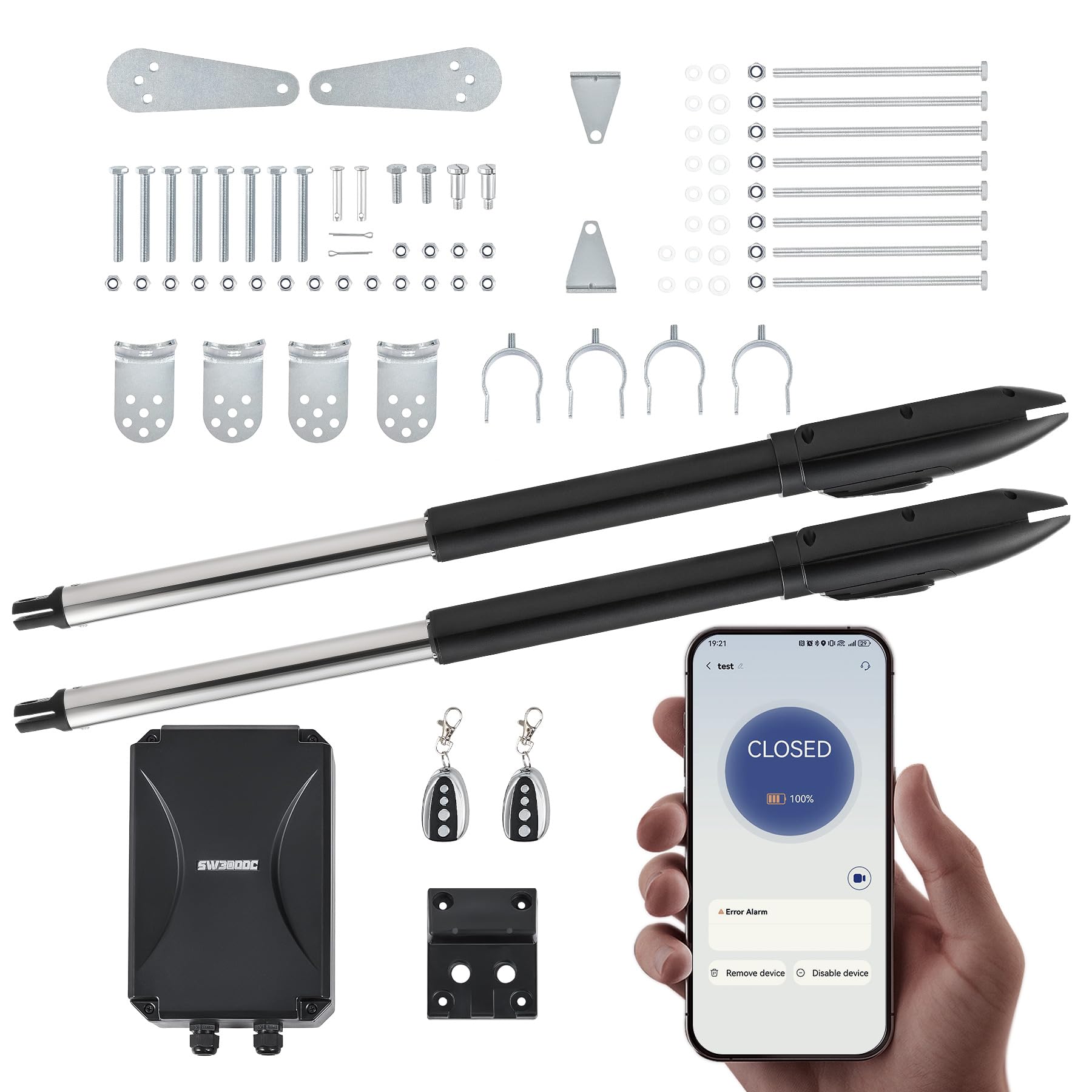 CO-Z Smart Gate Opener Kit front view for easy driveway access control.