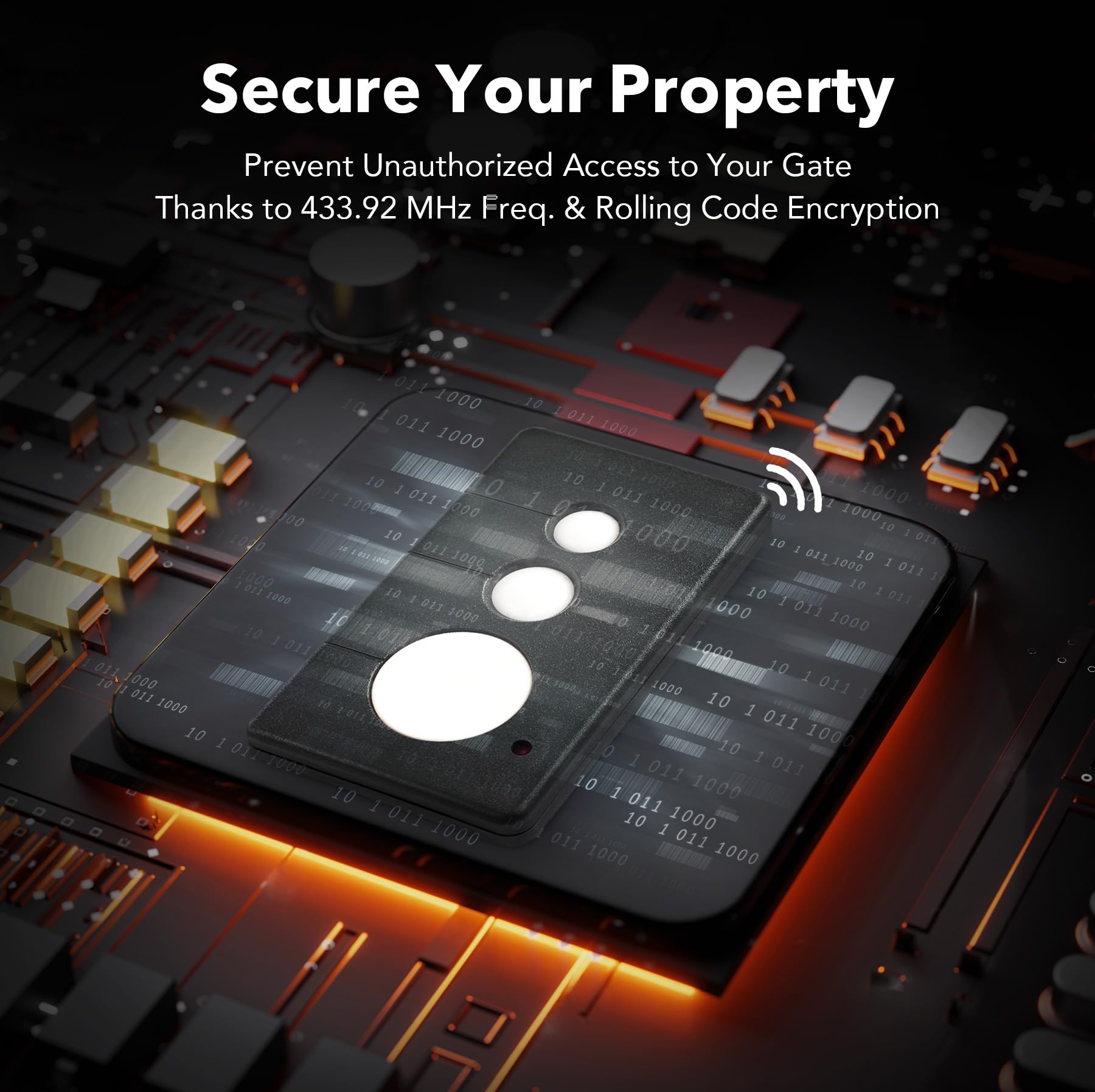 CO-Z WCR1 easy pairing remote lets you link quickly to control boards.