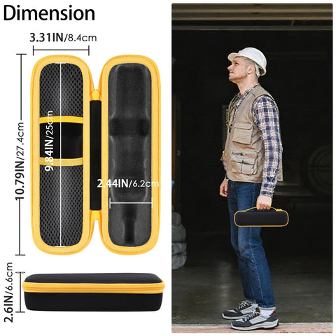 co2CREA custom interior minimizes movement of the DEWALT FLEXDRIVE