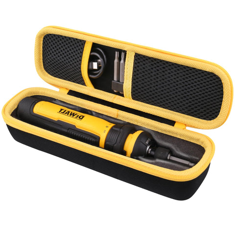 co2CREA hard case exterior with handle protects DEWALT FLEXDRIVE on site