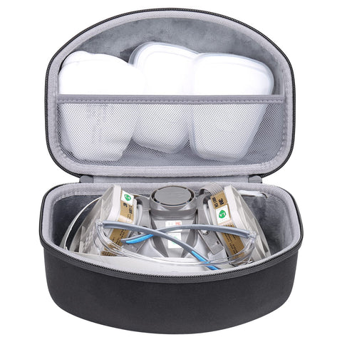 co2CREA hard travel case interior showing space for 3M face piece and accessories
