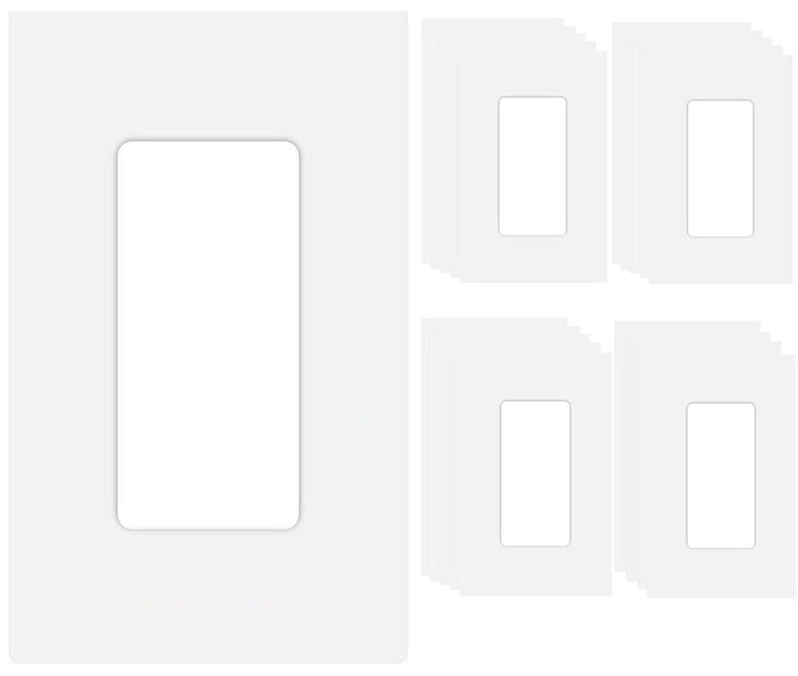COAPIN258 1-gang screwless wall plate for a clean, child-safe installation.