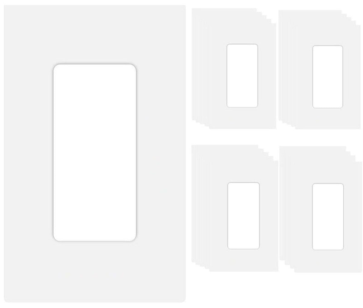 COAPIN258 1-gang screwless wall plate for a clean, child-safe installation.