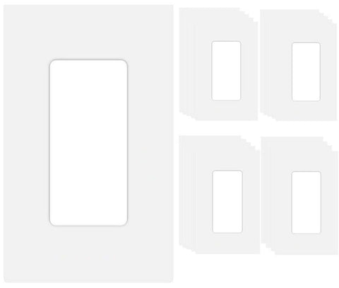 COAPIN258 1-gang screwless wall plate for a clean, child-safe installation.