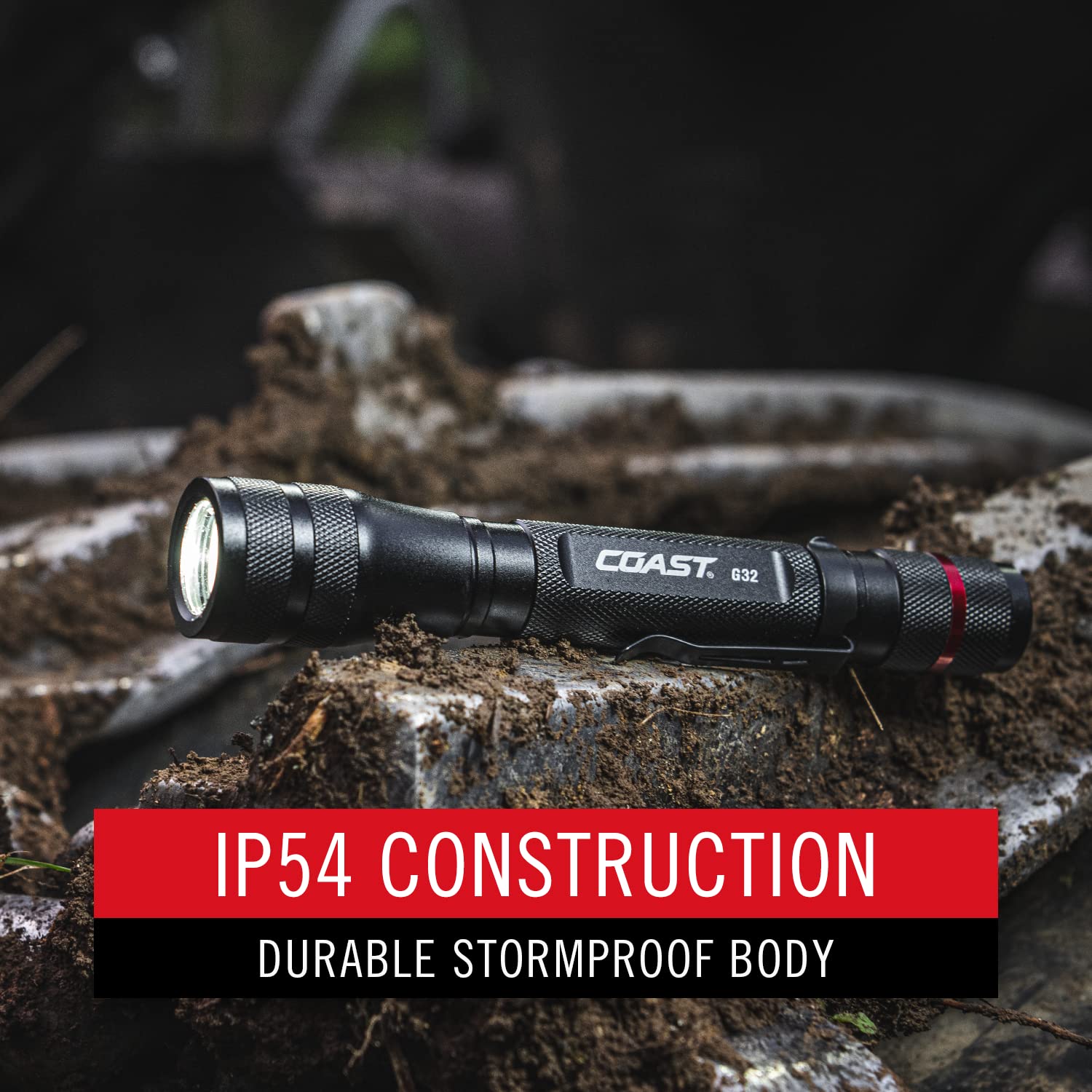 Coast G32 black anodized body with sleek durable finish