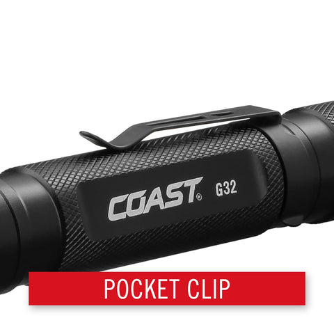 Coast G32 1-meter drop protection withstands daily wear