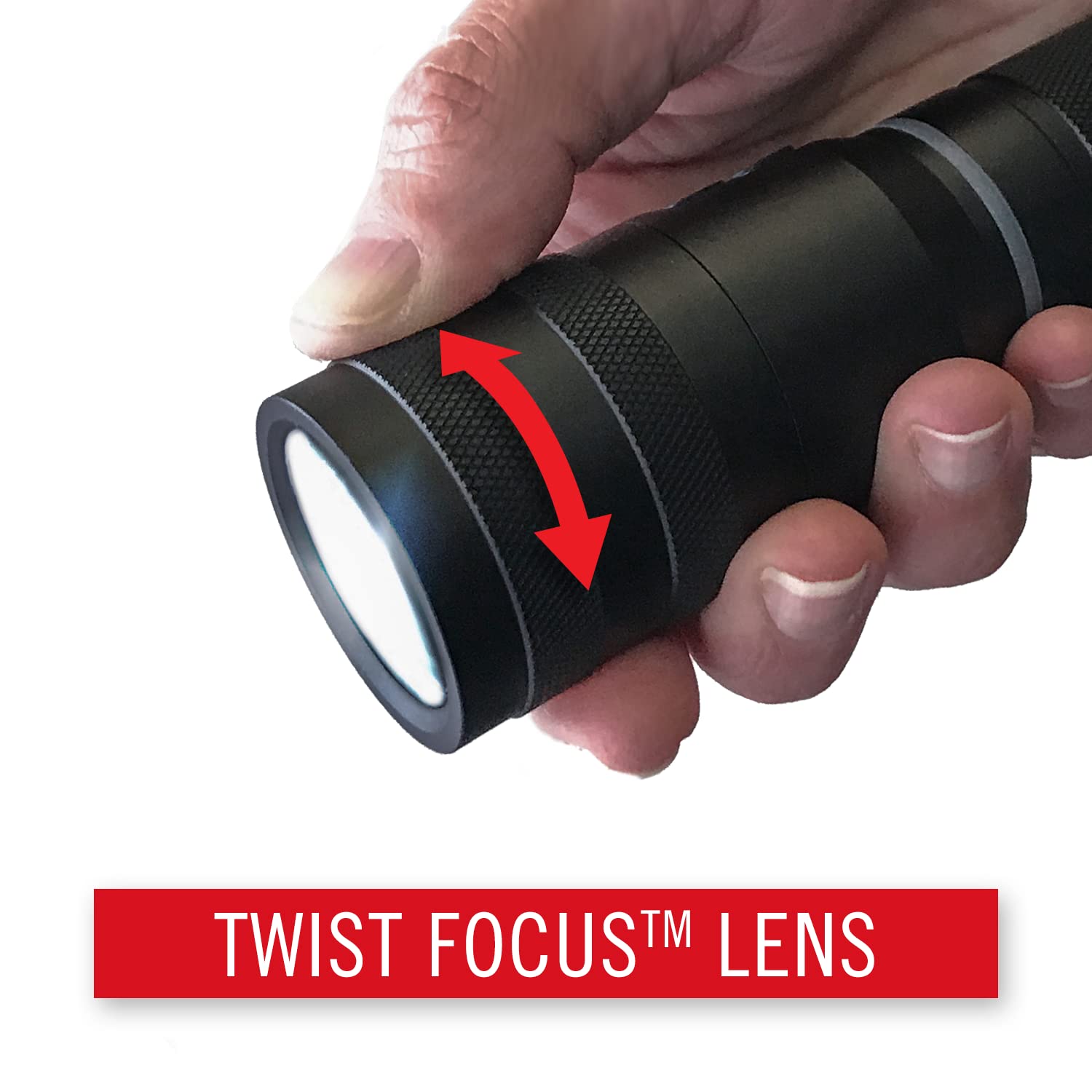 Coast G32 pocket-size flashlight fits in hand or pocket