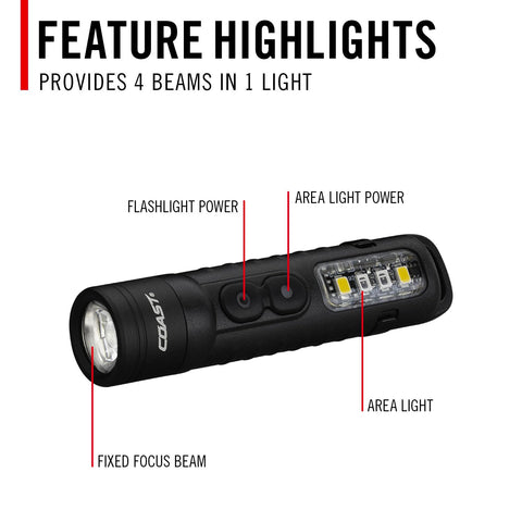 Coast KL30R UV detection for versatile inspections.