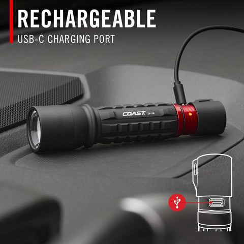 COAST XP11R power indicator helps you monitor charge status at a glance