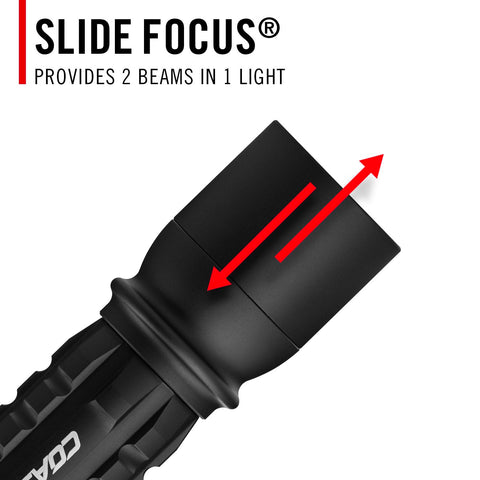 COAST XP11R ultra-view flood beam and bulls-eye spot beam in one handheld unit